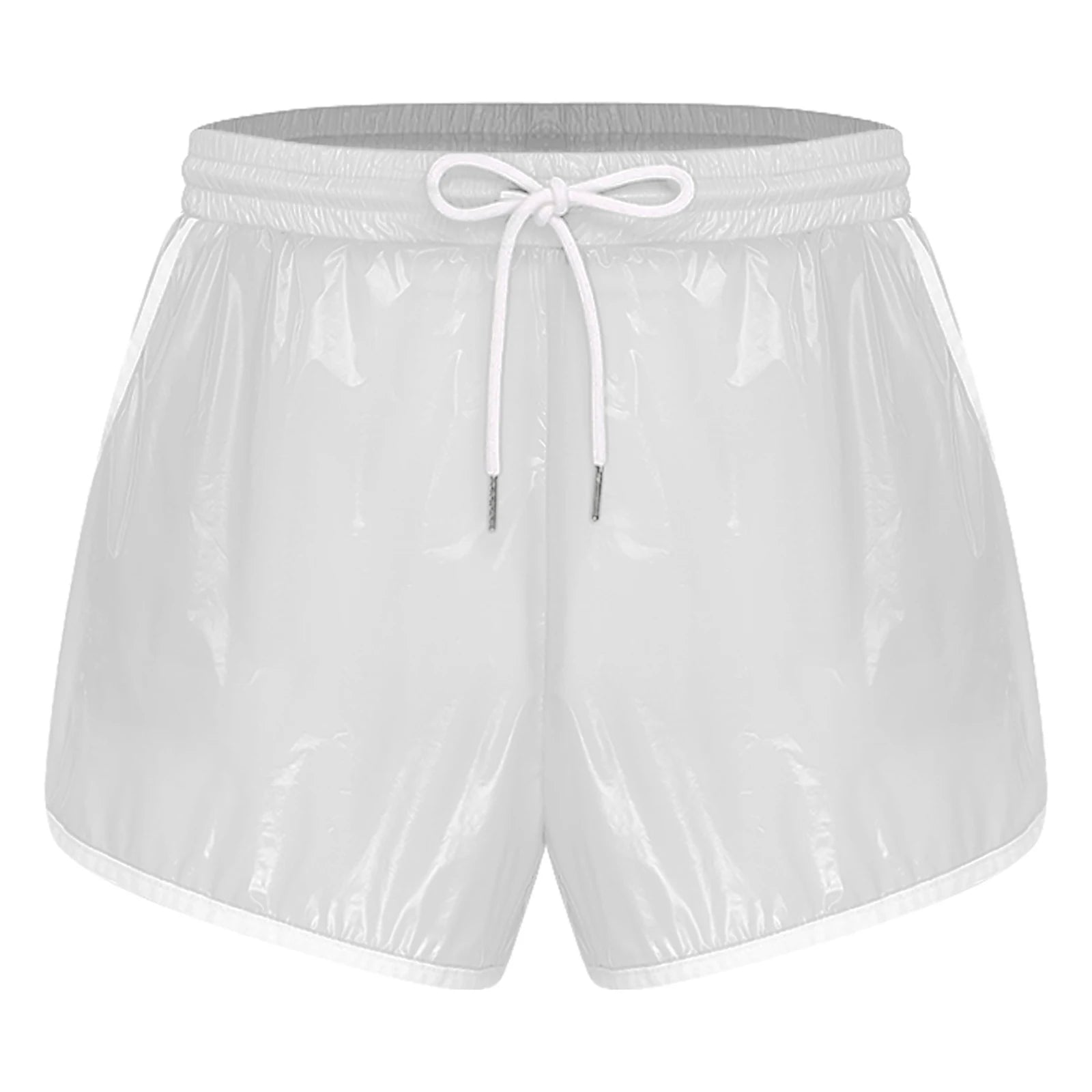 Mens Swimsuit Drawstring Seams Swim Shorts with Pockets Waterpoof Swimming Trunks Shorts Elastic Waistband Swimming Bathing Suit