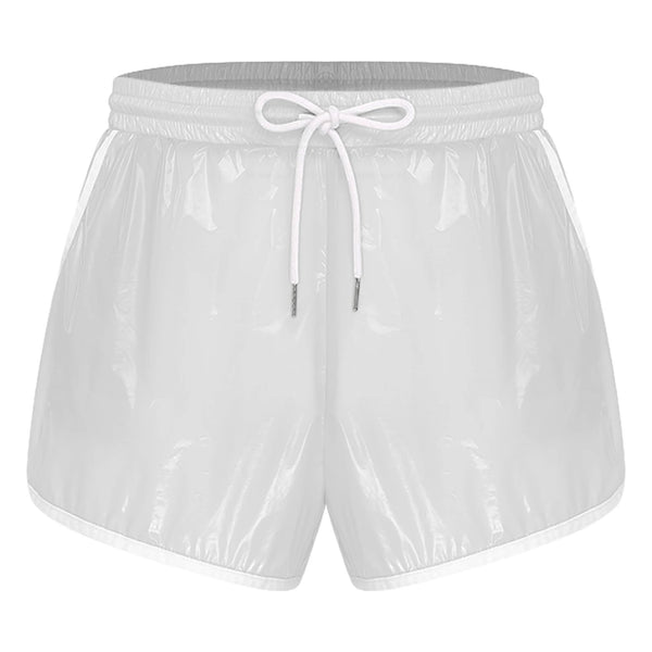 Mens Swimsuit Drawstring Seams Swim Shorts with Pockets Waterpoof Swimming Trunks Shorts Elastic Waistband Swimming Bathing Suit