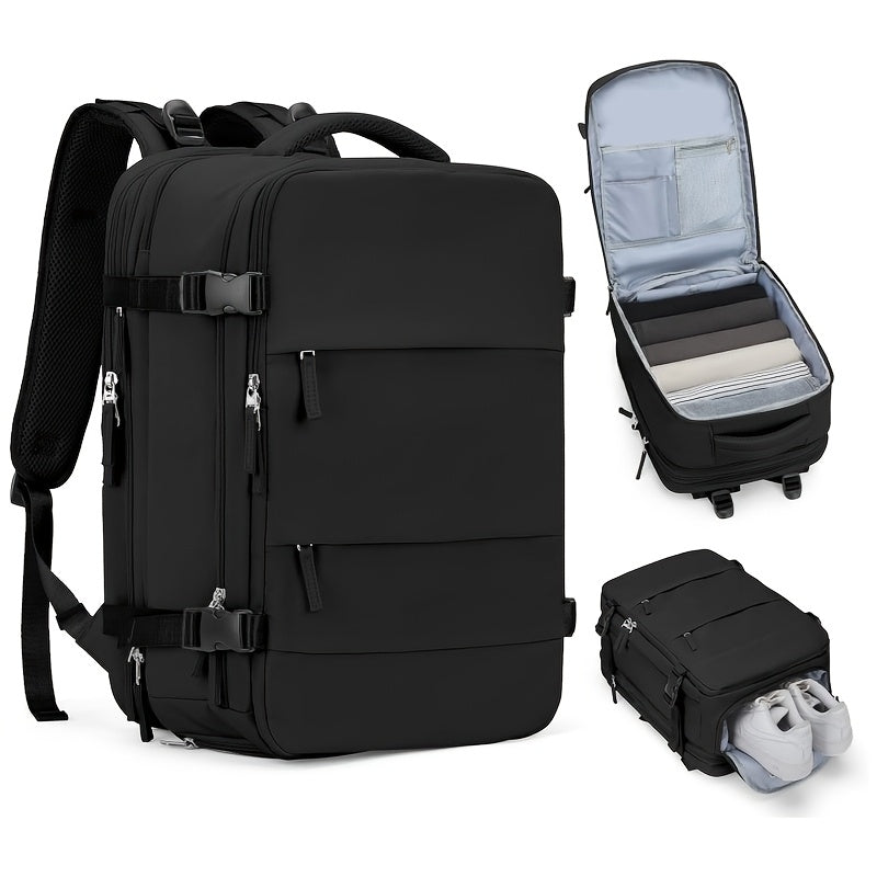 [Waterproof Travel Backpack] Waterproof Large Travel Backpack - Carry On Hiking Rucksack for Women Men - Outdoor Sports Daypack Travel Essentials