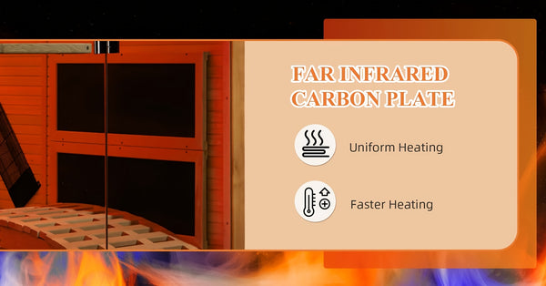 Luxurious 2-Person Infrared Sauna with Recliners, 7-Color Starry Ceiling, 9 Heating Tubes, and Himalayan Salt Panels - Indoor Wooden Sauna for Home Spa Experience